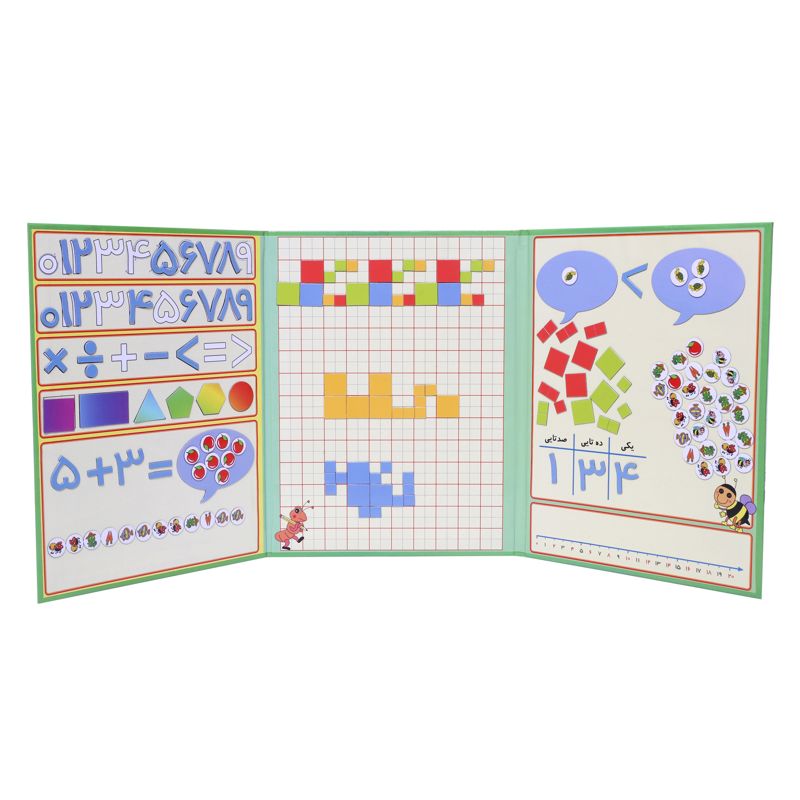 جورچین کتابی اعداد و علائم ریاضی آهنربایی